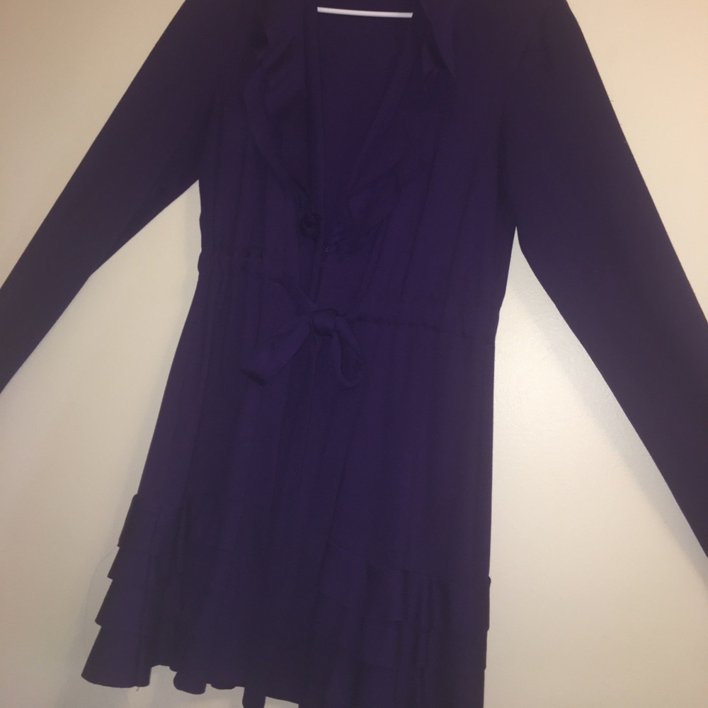 Purple Ruffle Jacket - Picture 6 of 9